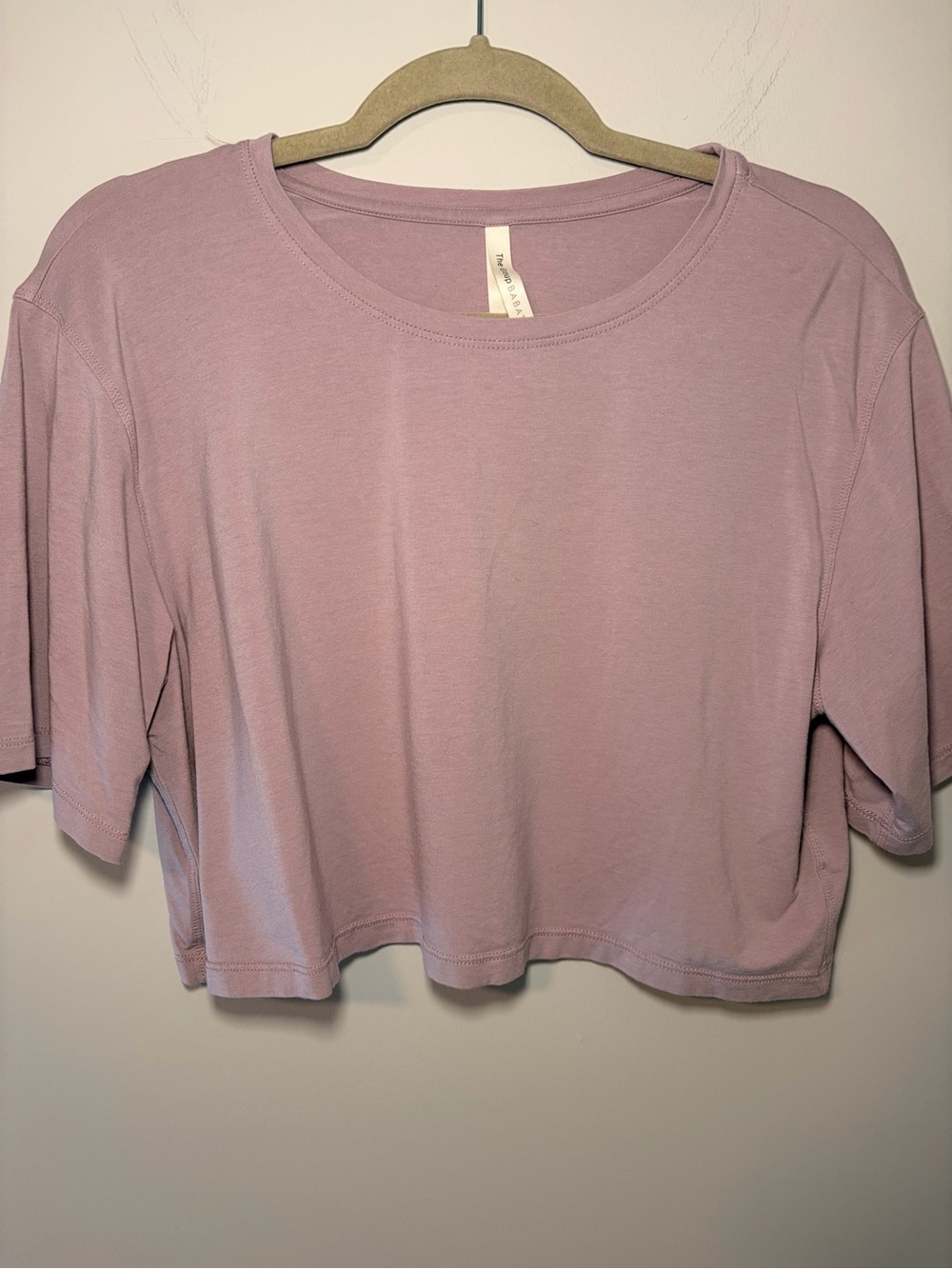 Aritzia Babaton Cropped Tee - Lilac